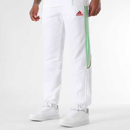 Adidas Sportswear - Ensemble Tee Shirt Et Pantalon Jogging A Bandes Algérie JE5345 JE5342 Blanc